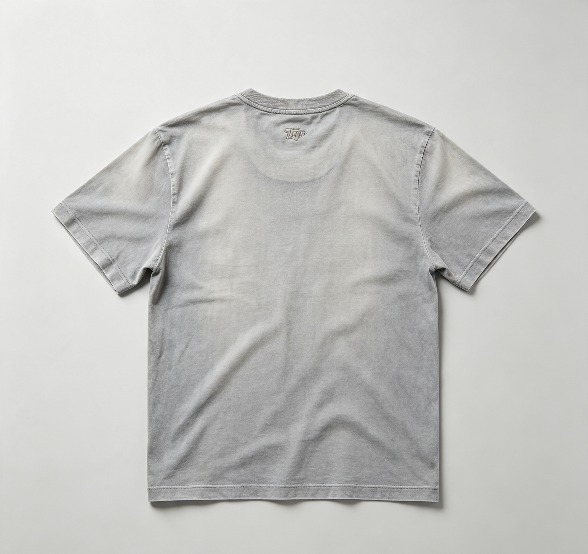 PremiumLoom Light Gray Stone Washed Sheer Breathable Summer Minimal Tee