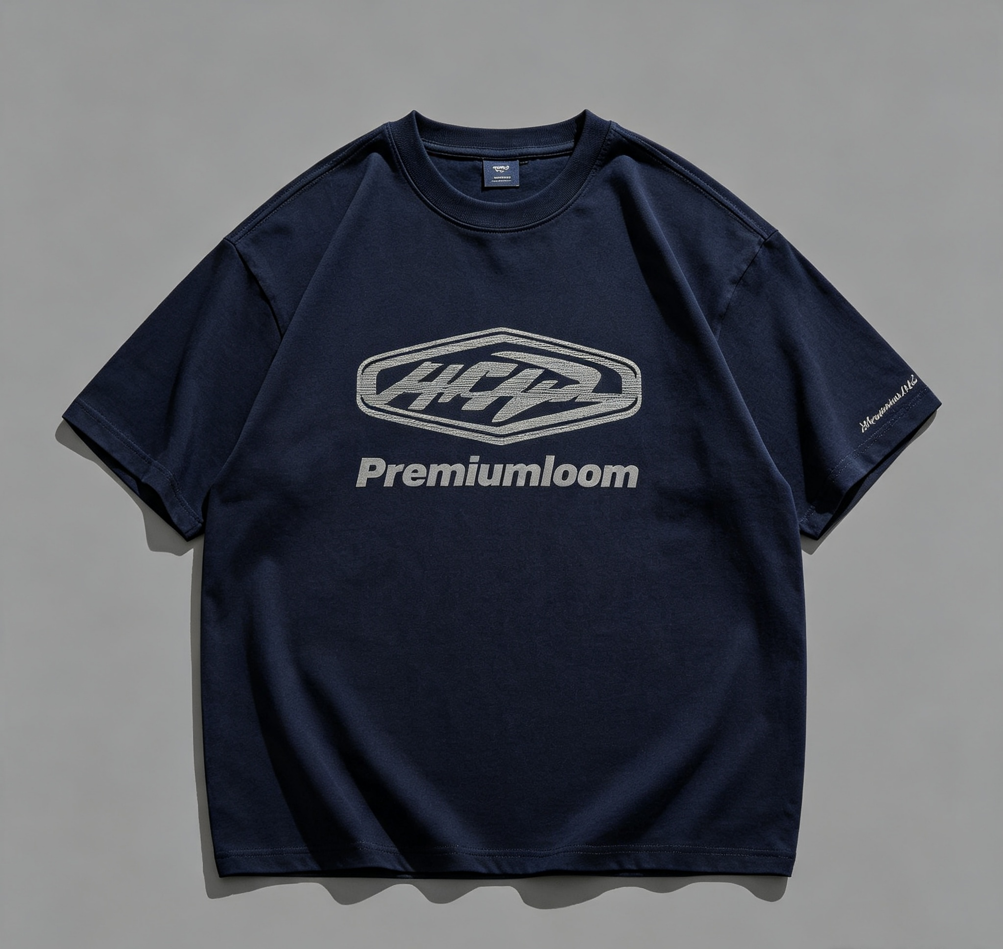 PremiumLoom Navy Heavyweight Workwear Cotton Utility Outdoor Tee